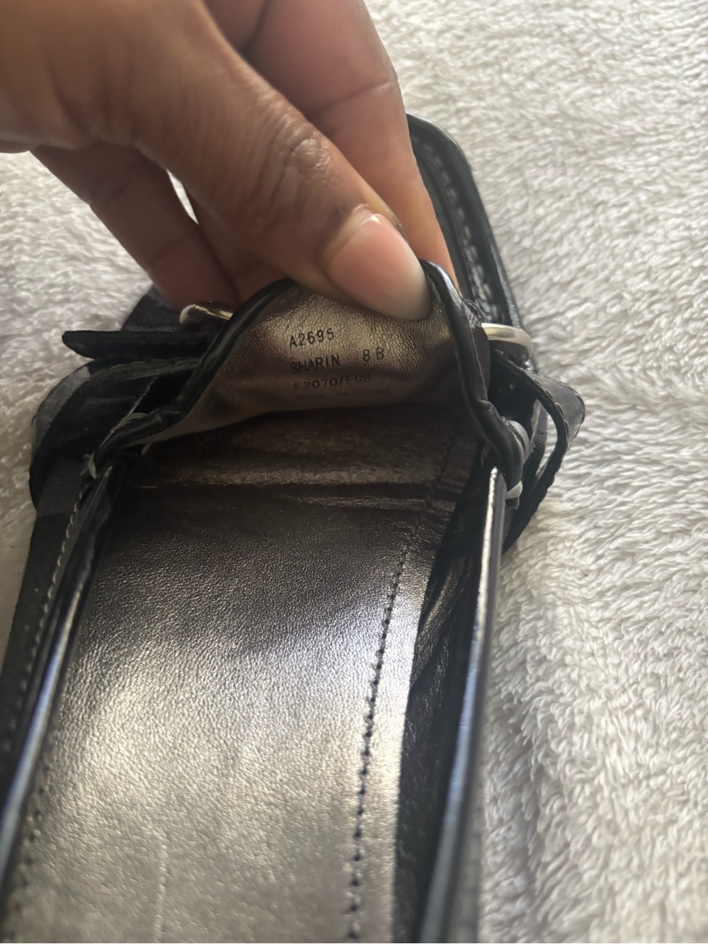 Coach Brown Signature Canvas Loafers with Silver Buckle Size 8 - Picture 4 of 6